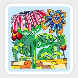 My garden full of flowers, Flower patterns Sticker